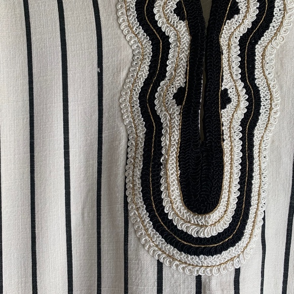 Tory Burch Filipa Slub Stripe Tunic - Picture 8 of 15